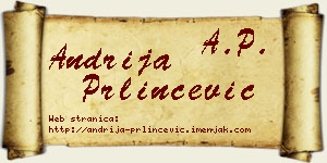 Andrija Prlinčević vizit kartica